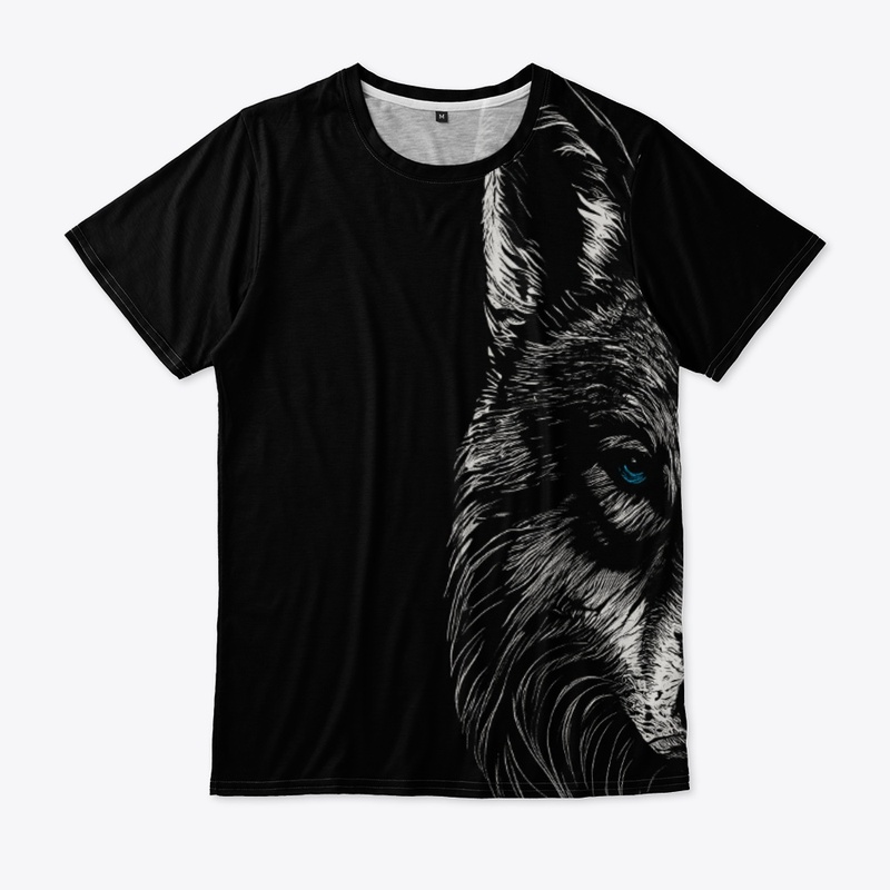 Beautiful Wolf Head Wildlife Design