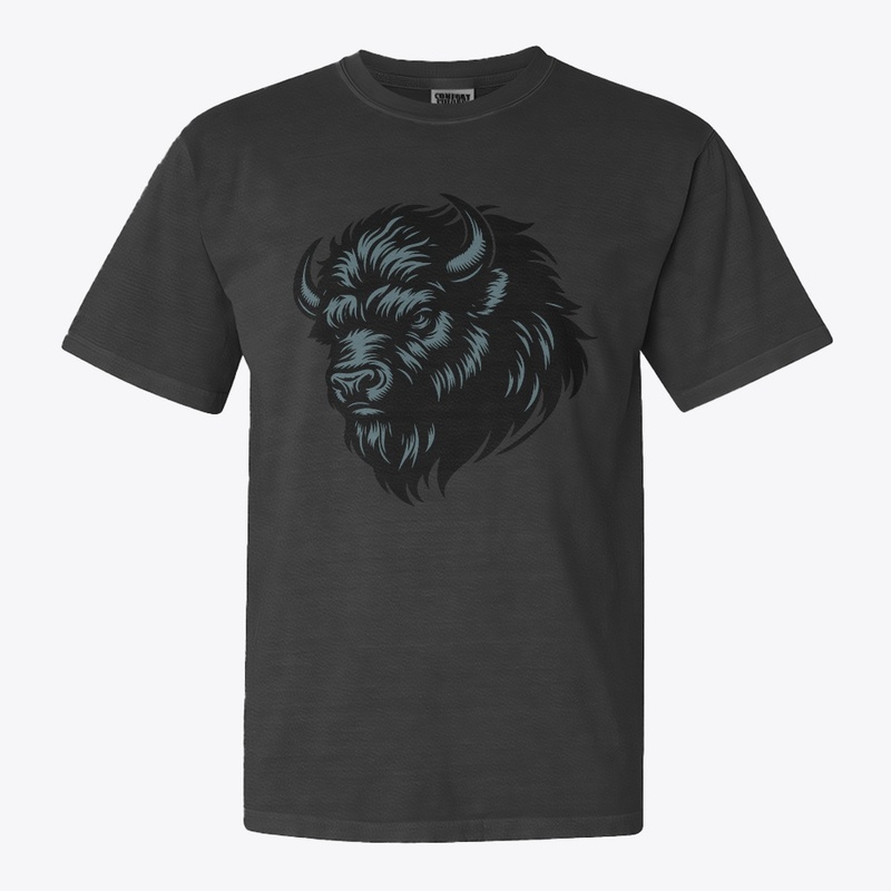 Fierce Angry Bison Graphic