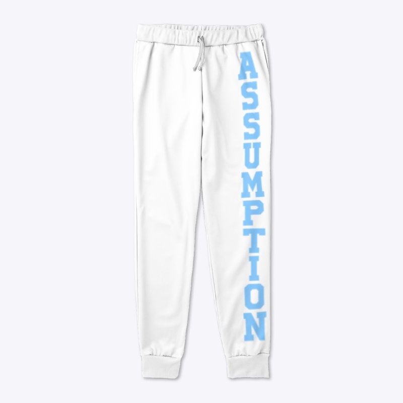 Assumption Sweatpants Blue Text