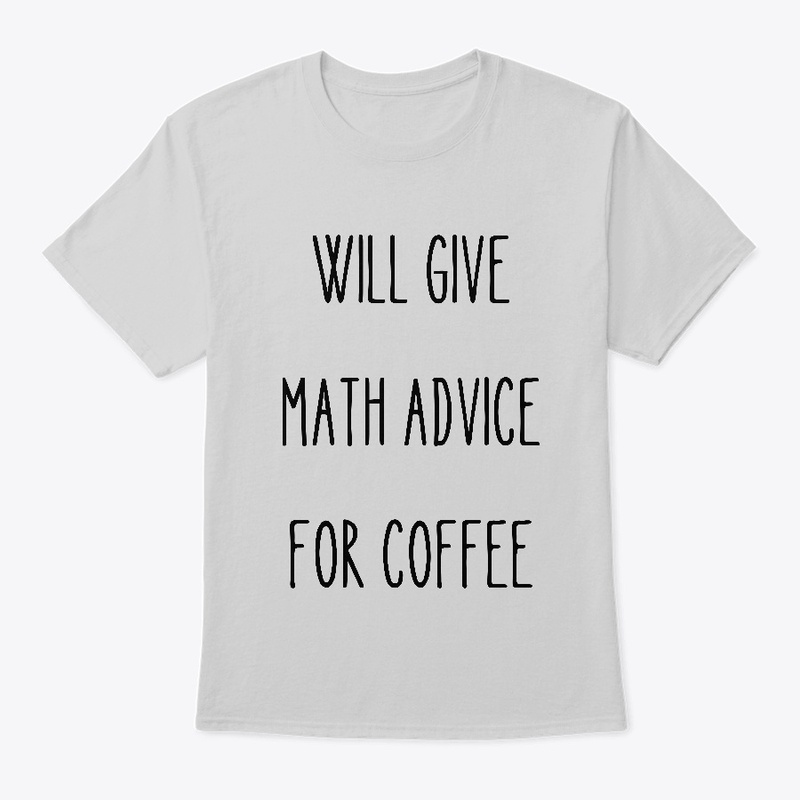 Math advice for coffee. Light colors