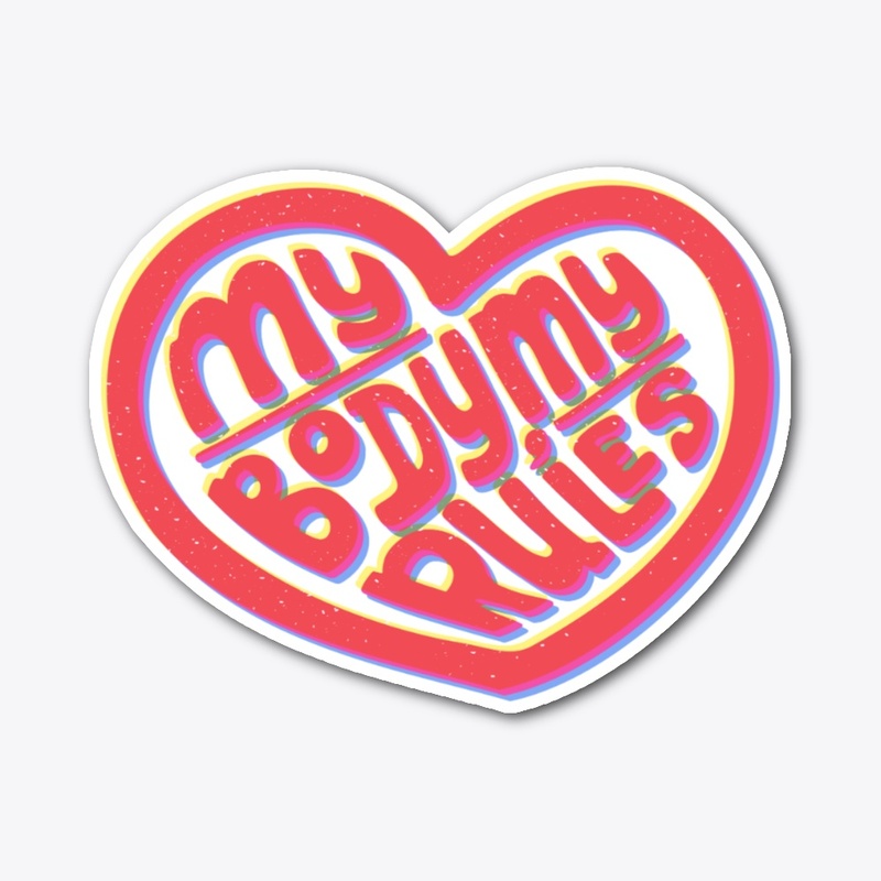 Groovy Hippie Self Love Lettering Heart