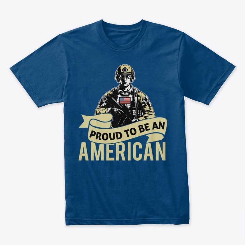 American flag &  military  t- shirt 