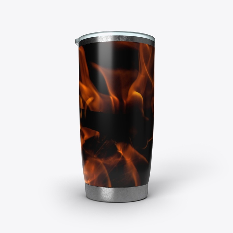 Blazing Fiery Warm Campfire