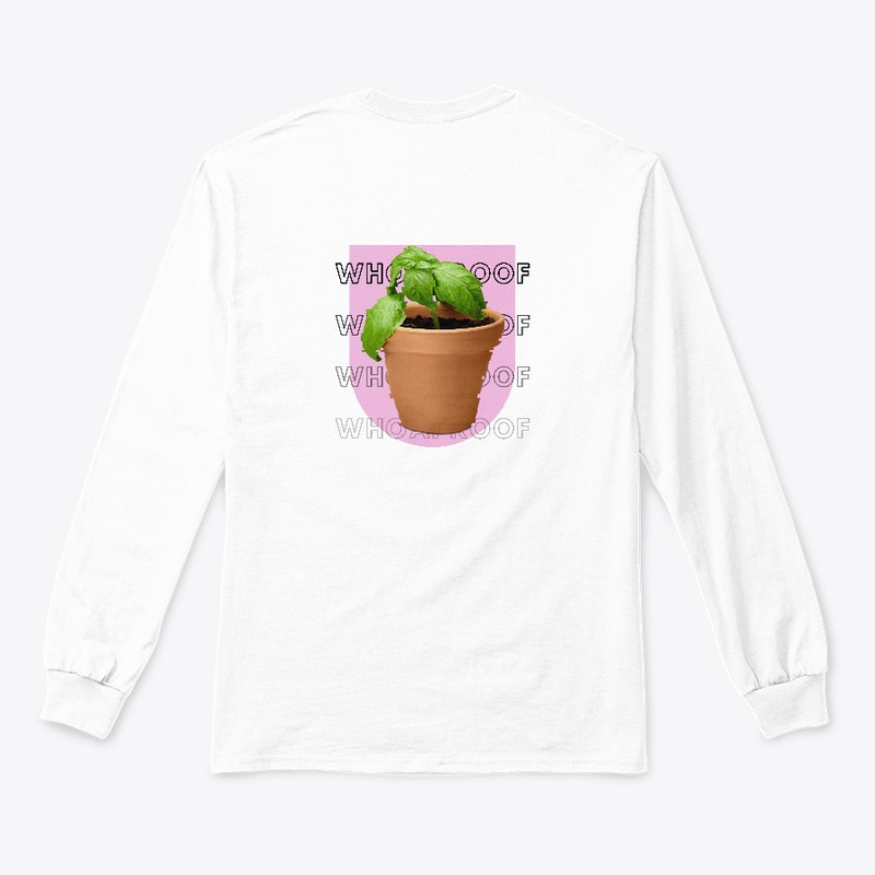 Whoaproof Basil Plant, Pink background