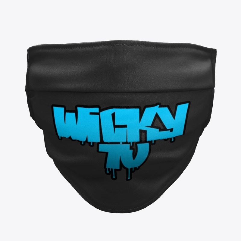 WIcky Face Mask - Deep Sky Blue