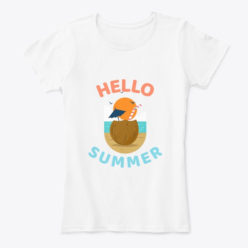 Hello Summer Funny Vacation Beach