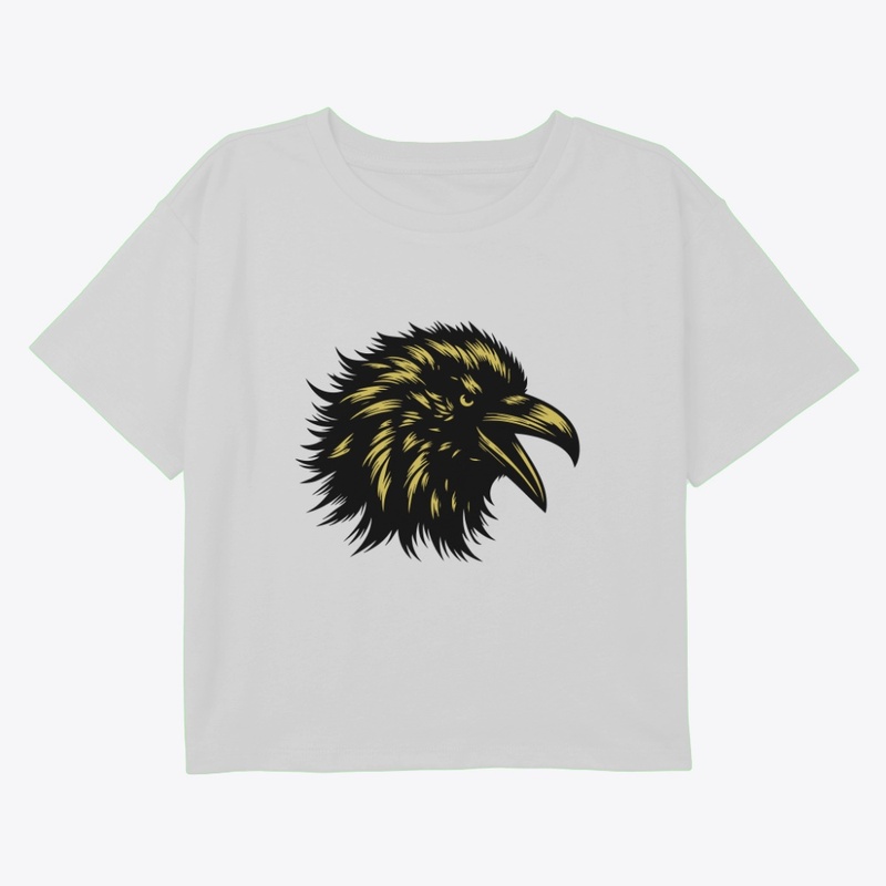 Angry Crow Head Design