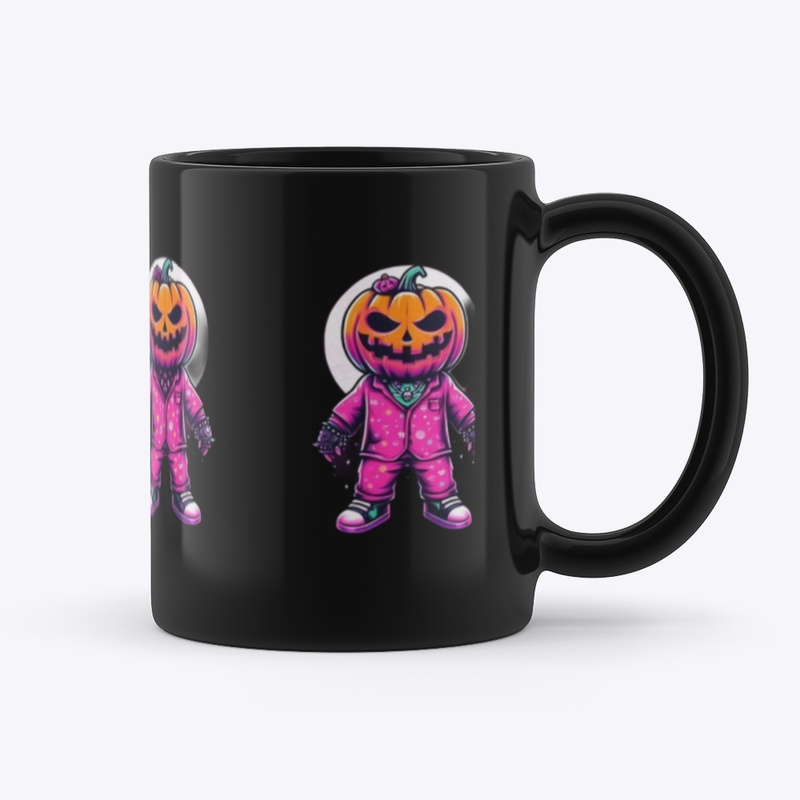 Pumpkins in Pink Pajamas Halloween Mug 
