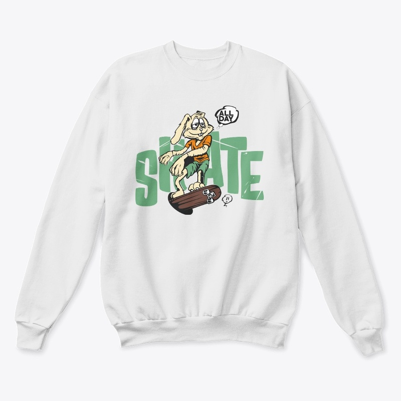 All Day Skate Bunny Premium Sweatshirt