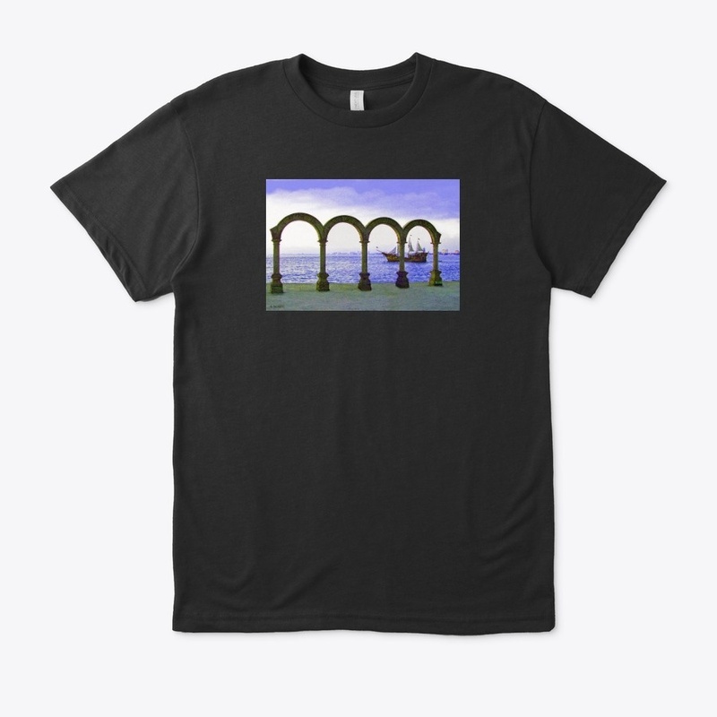 Malecon Arches  Miragalante t-shirts