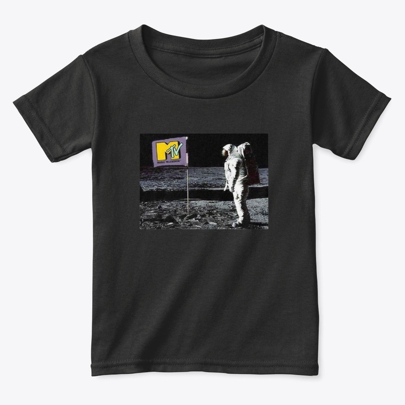 Music Flag On Moon 