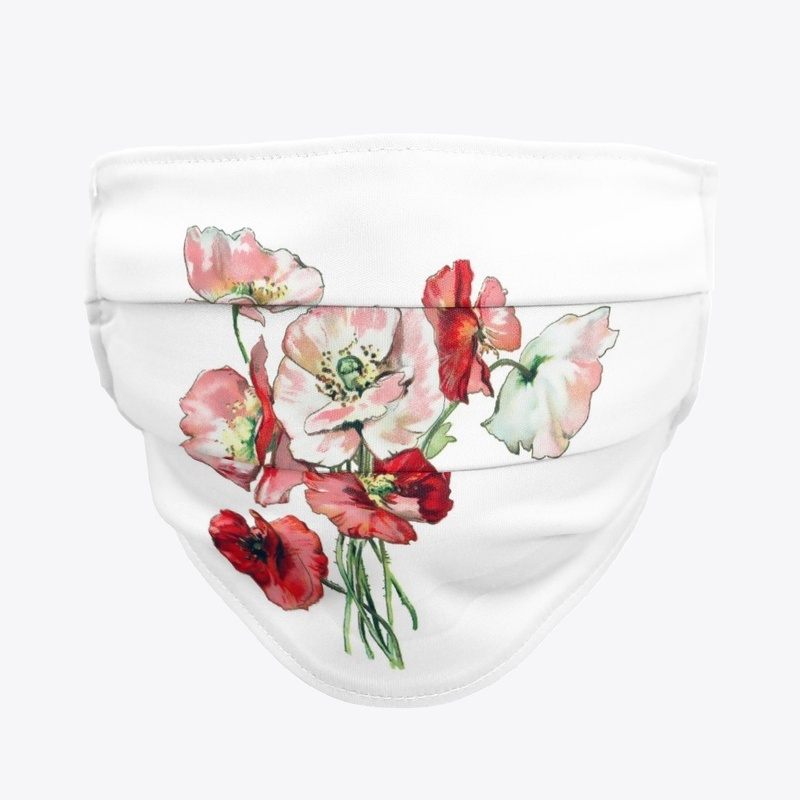 Realistic Red and Pink Flowers Design