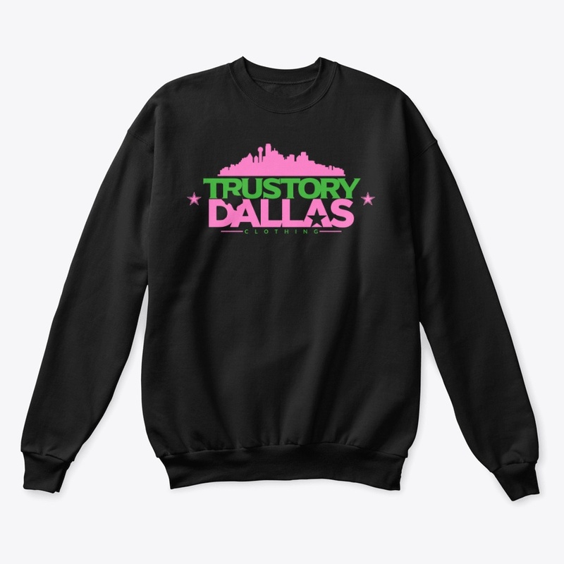 Pink and Green Dallas Logo