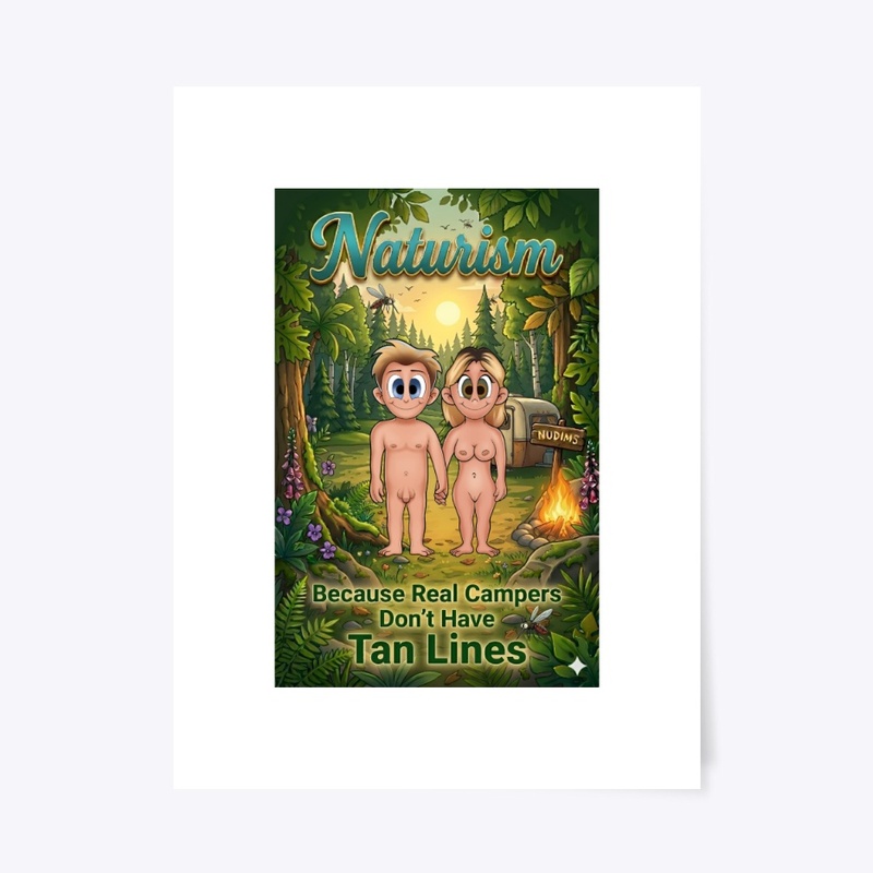 Because real campers don't have tanlines