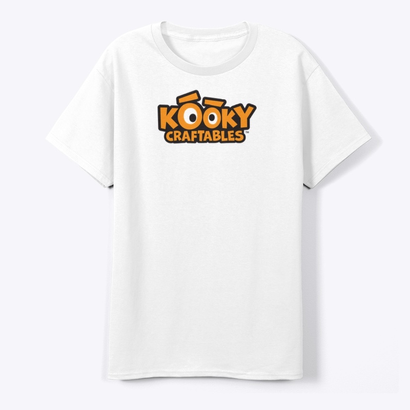 Official Kooky Craftables Logo White Tee