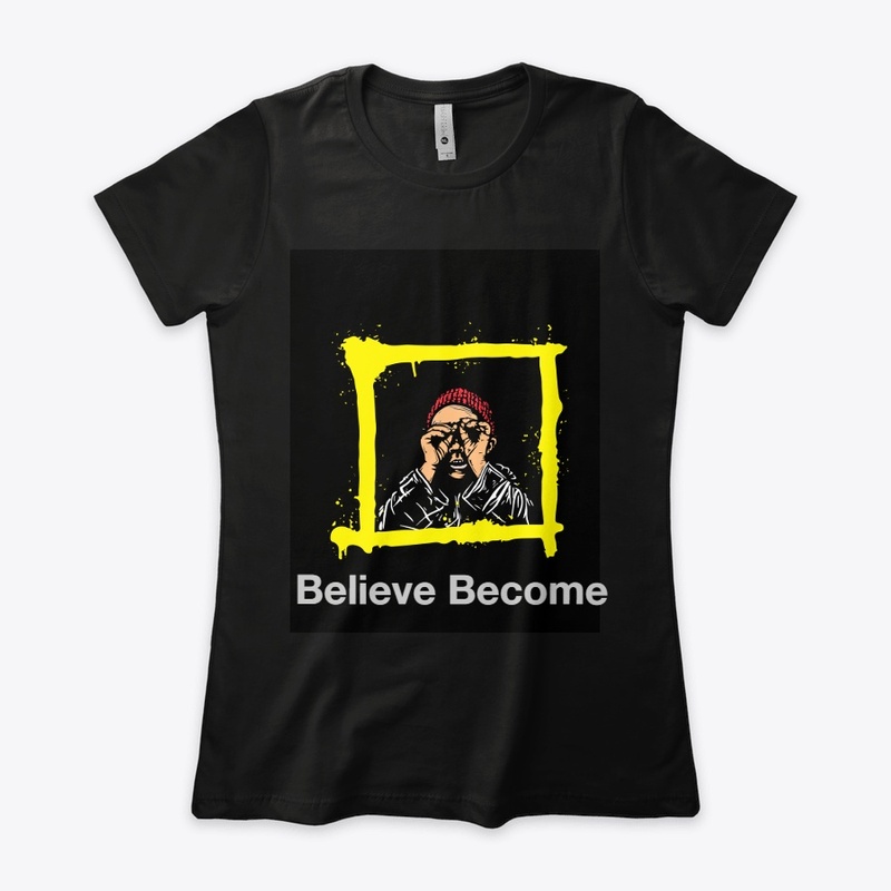 Believe Become Black Tee