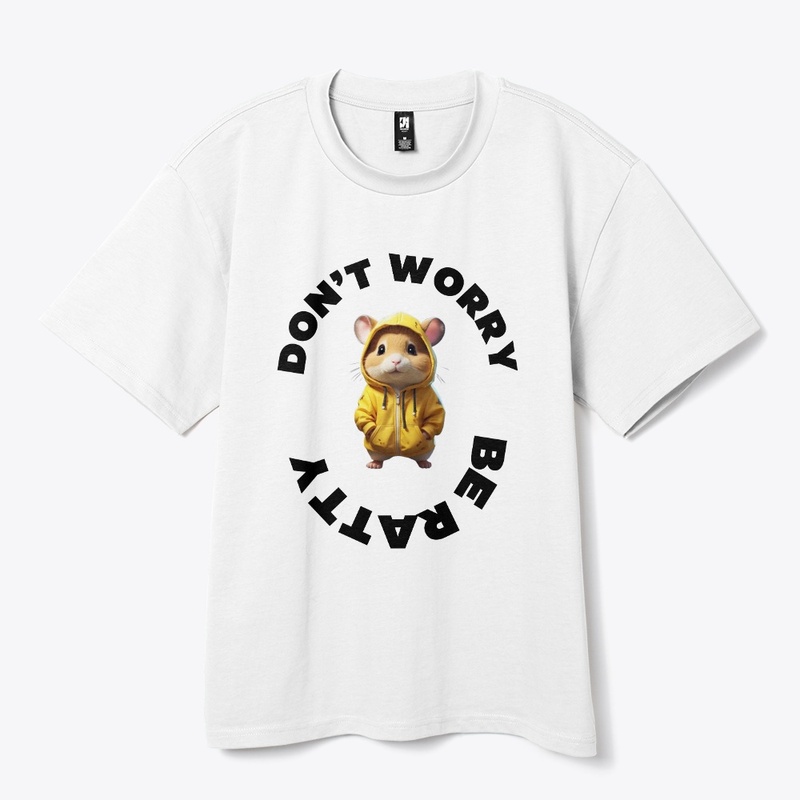 Don't worry be ratty funny design