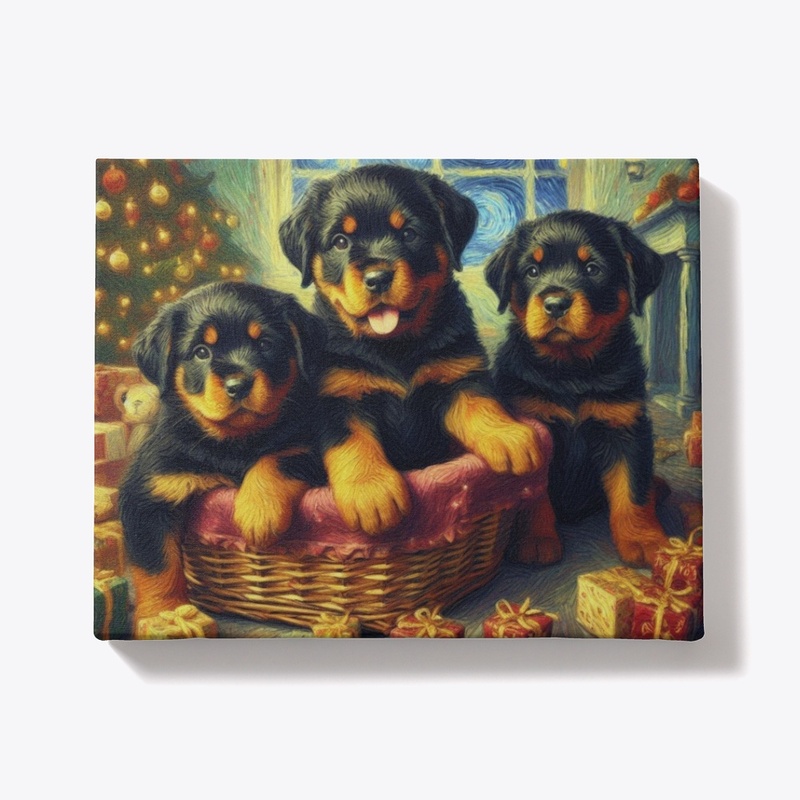Rottweiler Puppies Christmas