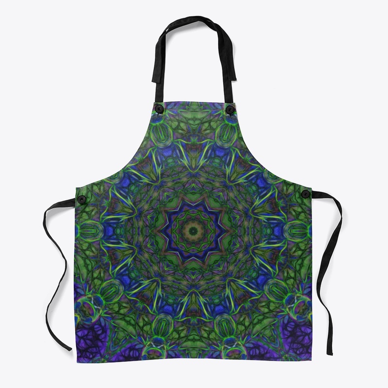 Blue Green Ribbon Kaleidoscope