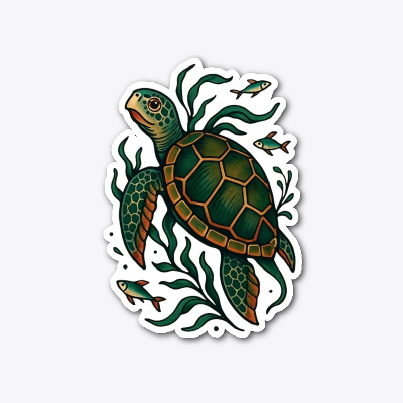 Turtle Ocean Art
