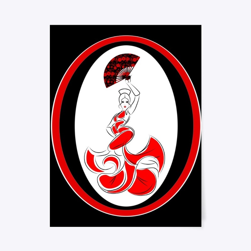 Flamenco Bailaora Roja