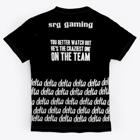 Surge   Delta Black Line Black T-Shirt Back