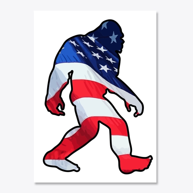 Bigfoot USA v4 Sticker
