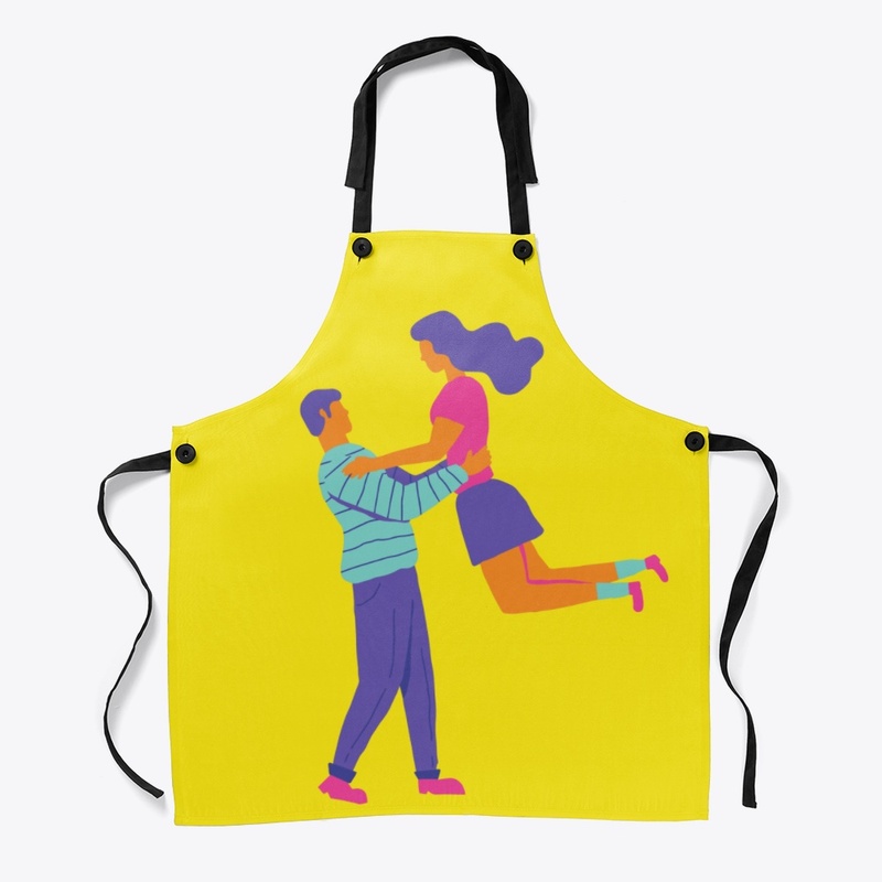 Couple logo Design Apron
