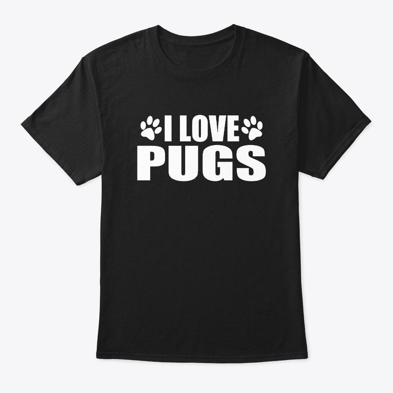 I Love Pugs Pug Paws