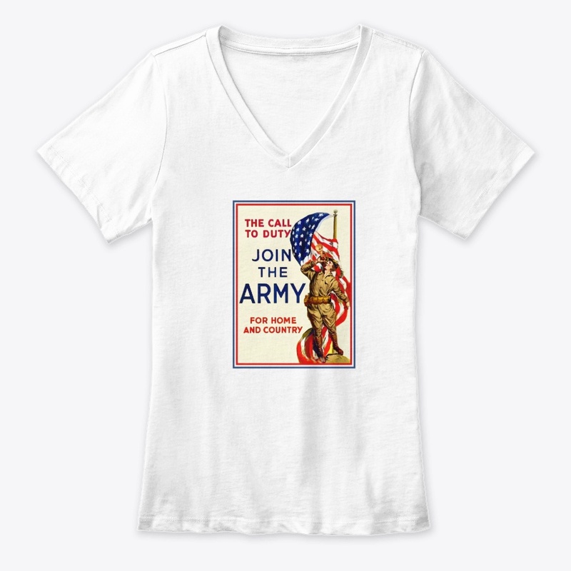 The Call to Duty - Women's Premium V-Neck Tee