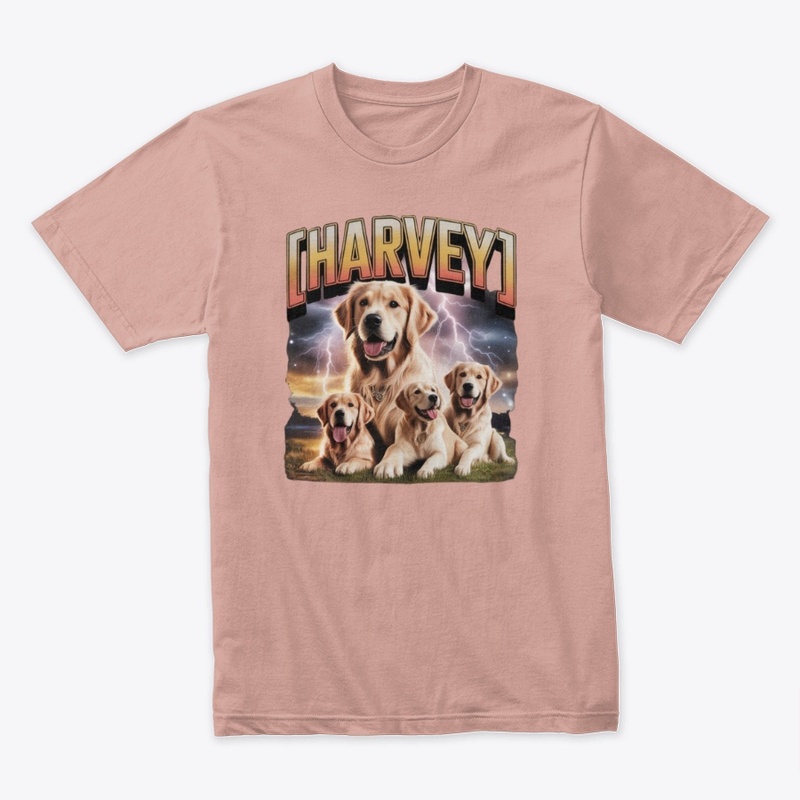 Harvey Golden Retriever Storm Pack Tee