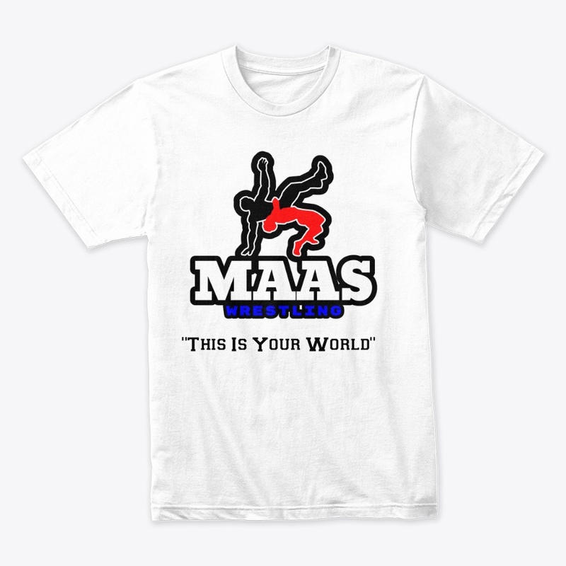 Maas Wrestling White Tee