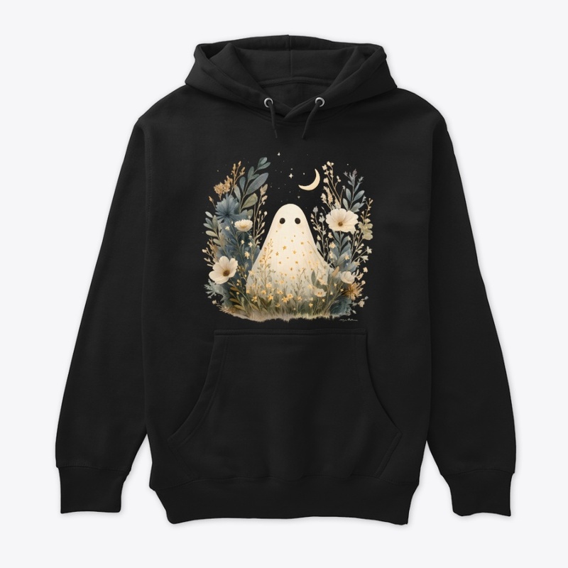 Moonlit Boho Ghost | Halloween Art