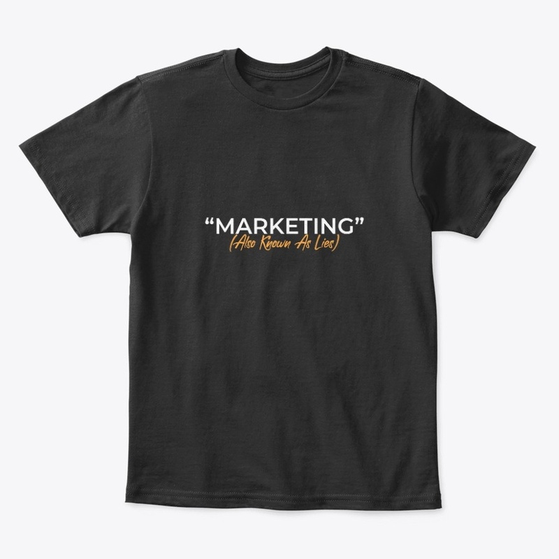 Marketing 101, White on Black