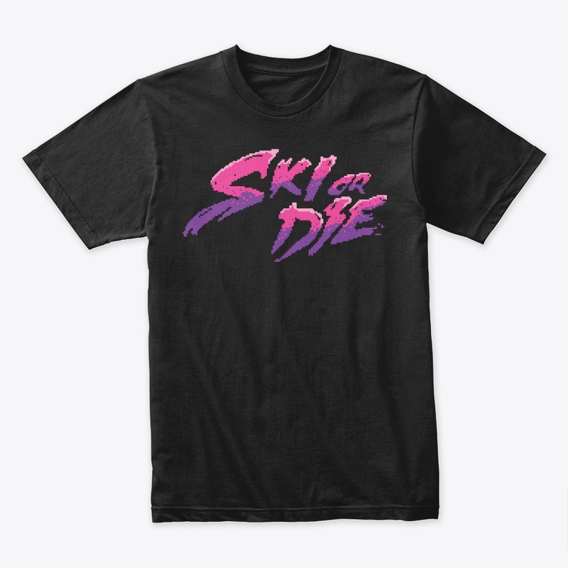 Candy Boy Ski or Die Pixel art Logo