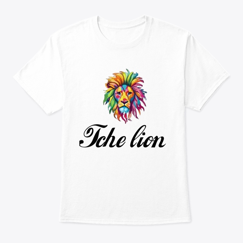 Clothing with a lion image and modern 