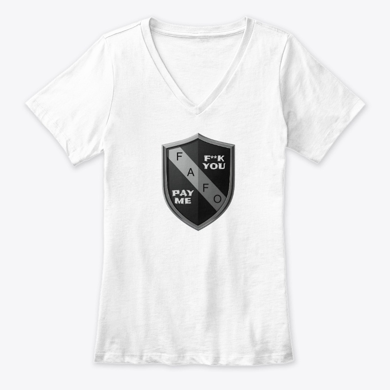 F K You Pay Me 2025 - Women's Premium V-Neck Tee