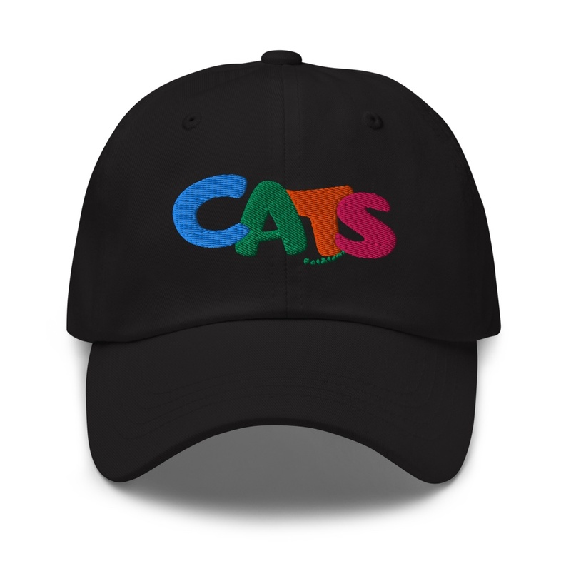 Rainbow Color Pop CATS Embroidered Hat