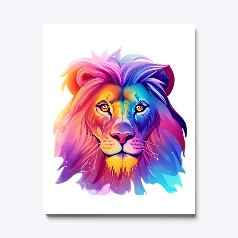 Lion colorful Art