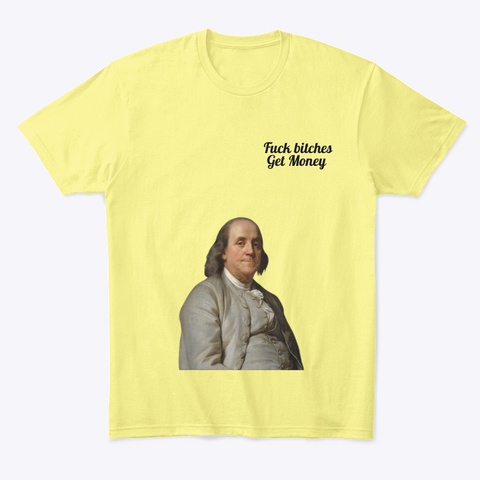 B Frank  Lemon Yellow  Camiseta Front