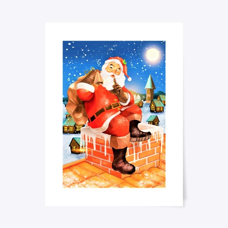 Vintage Santa sitting