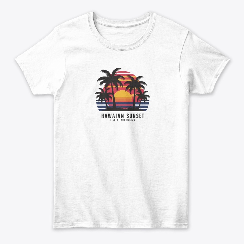 summer sunset t shirt design