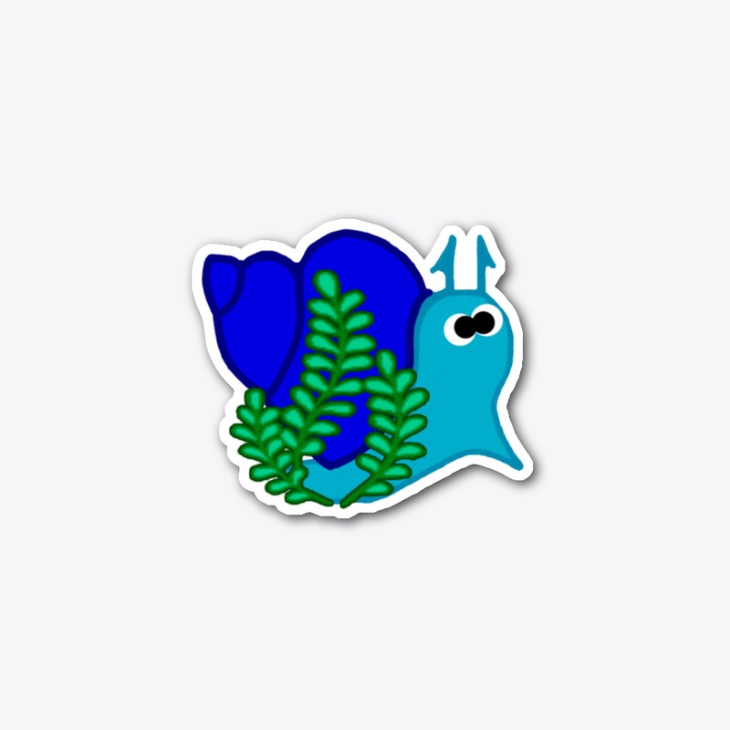 Perky Blue Snail