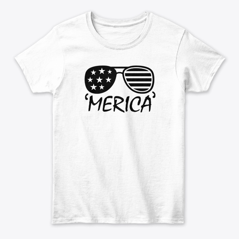 Merica Sunglasses 4th Of July T-Shirt