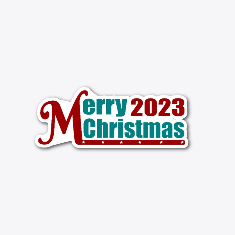 merry christmas 2023 text design