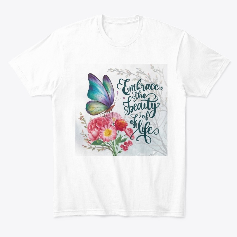 Butterfly logo design men's  t-shirt 