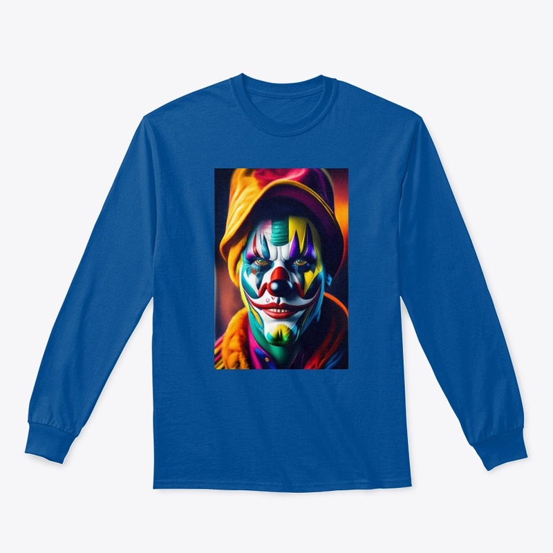 Scary Clown Sleeves Fantasy  T-Shirt