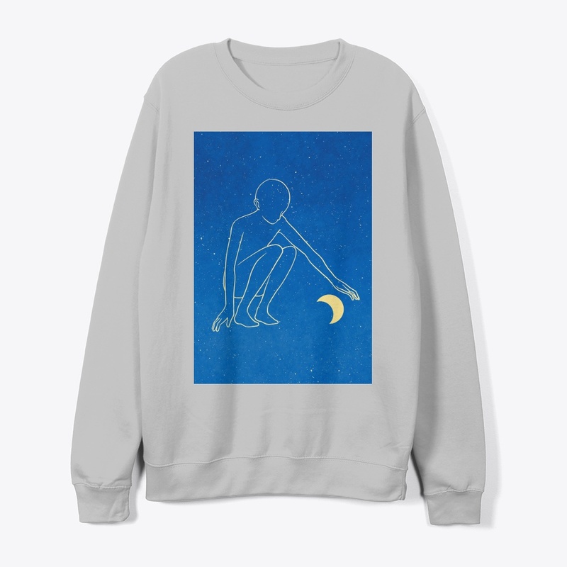 Moon design printed products 