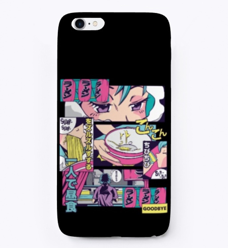 Anime Vaporwave Ramen Shop