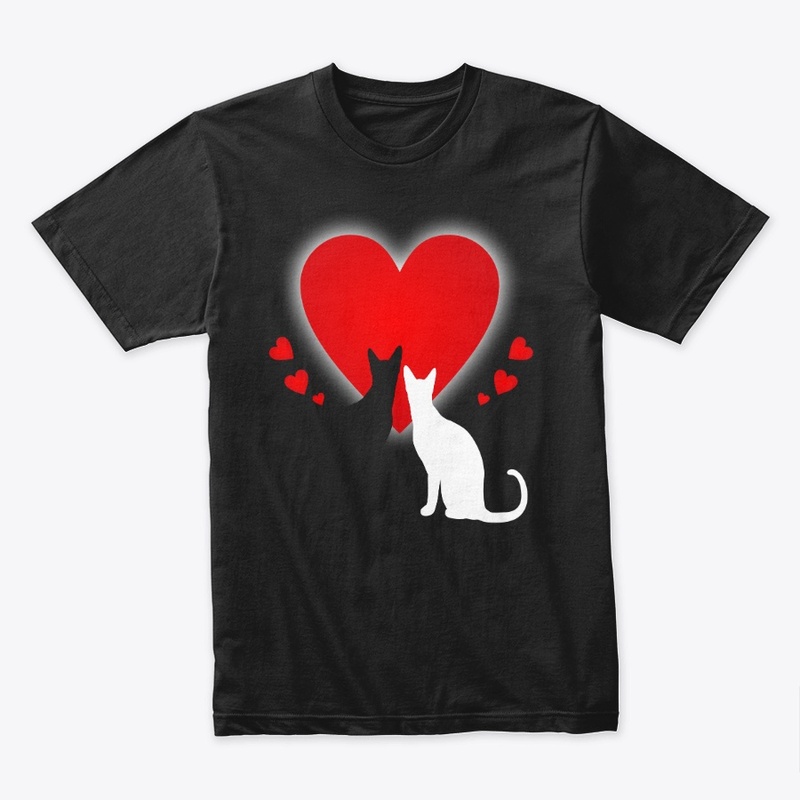 Cat Couple in Love
